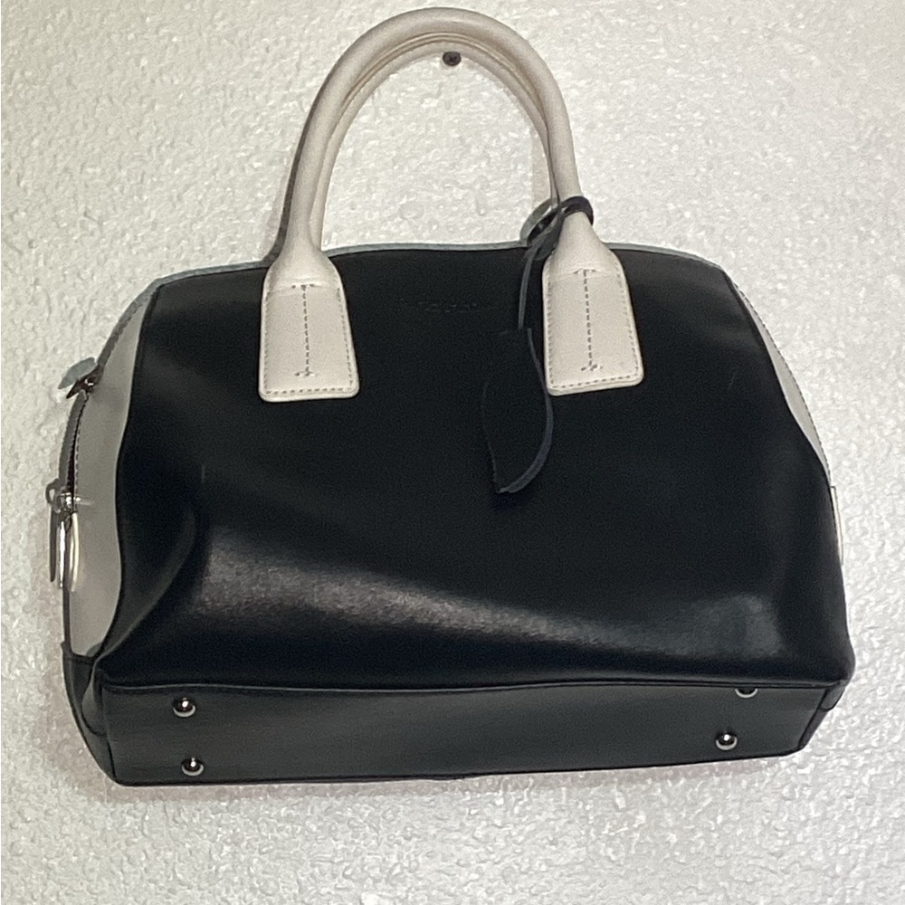 Charles  jourdan black/whitee leather bag